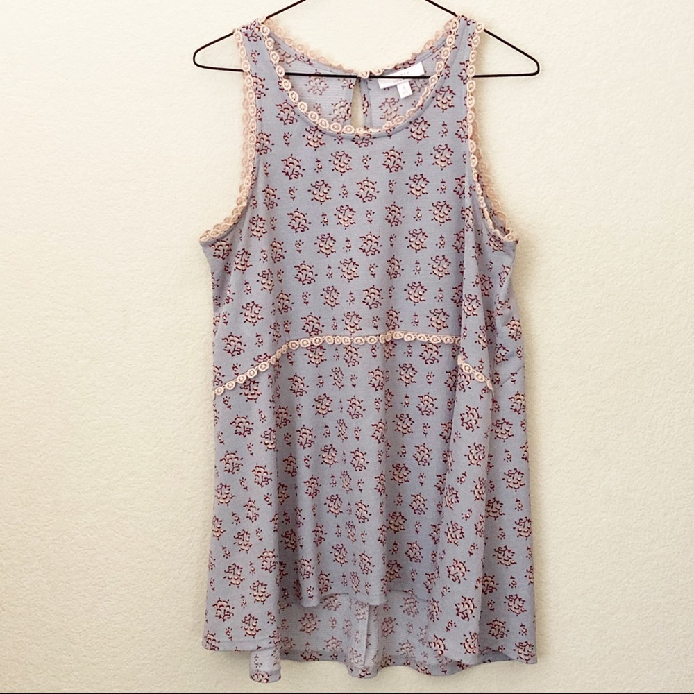 Lauren Conrad Swing Lace Trim Tank Top